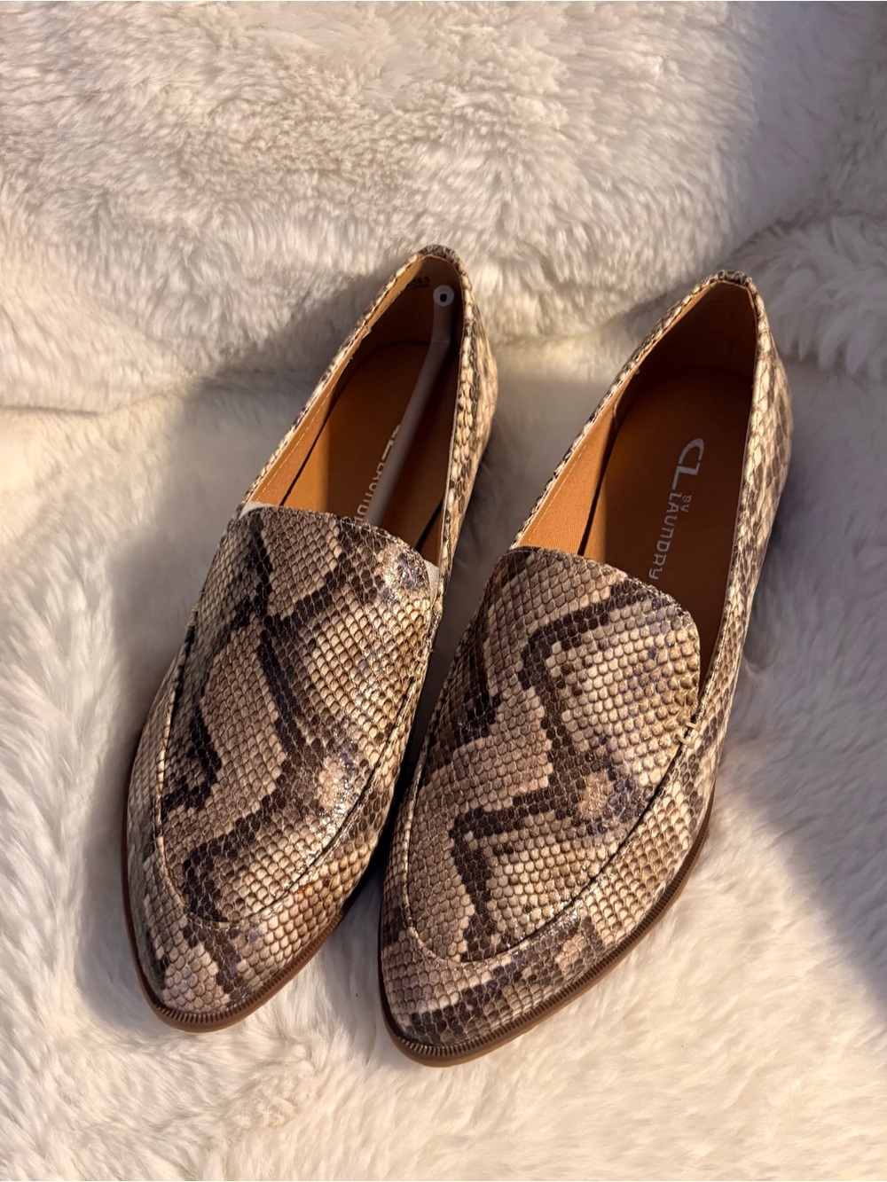 CL by Laundry Francie Snake Print Loafers, Size US 8